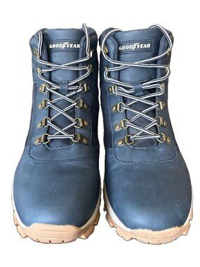 Goodyear Montana Waterproof Boots Mens Sz 11 Blue Lace Up Workwear Hiking Boots